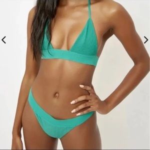 Frankies bikini emerald green set